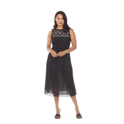 Sleeveless Laser Cut Dress - DR1408